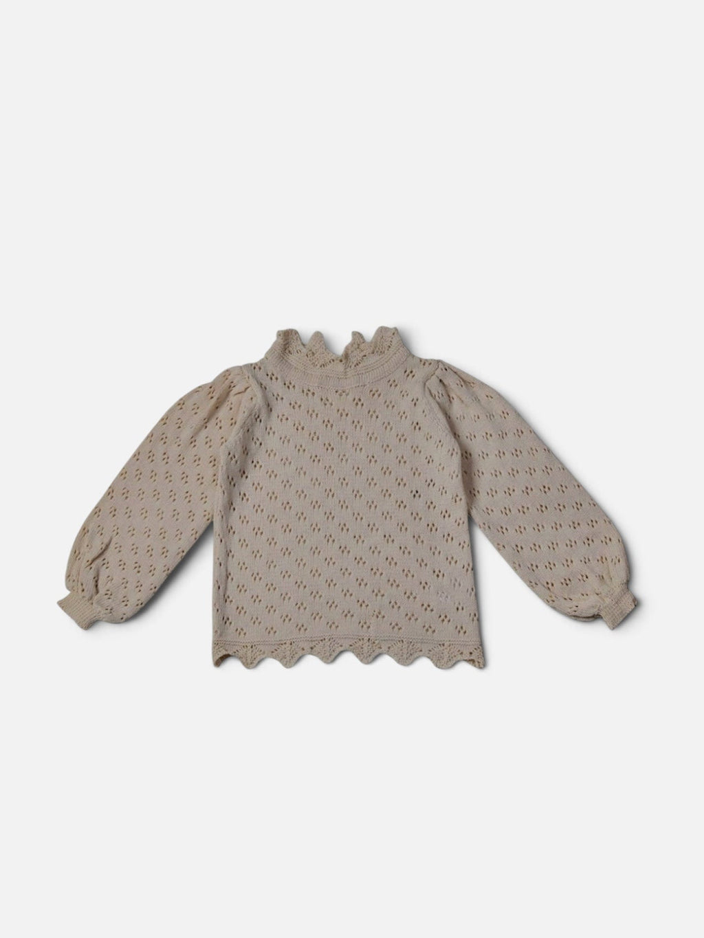 Rose Pointelle Long Sleeve Shirt