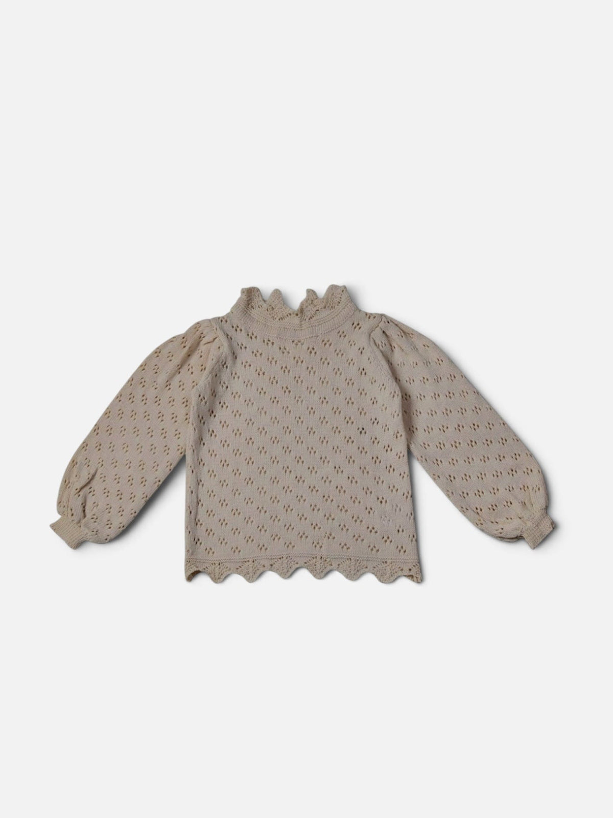Rose Pointelle Long Sleeve Shirt